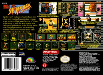 Spider-Man (USA) (Beta) box cover back